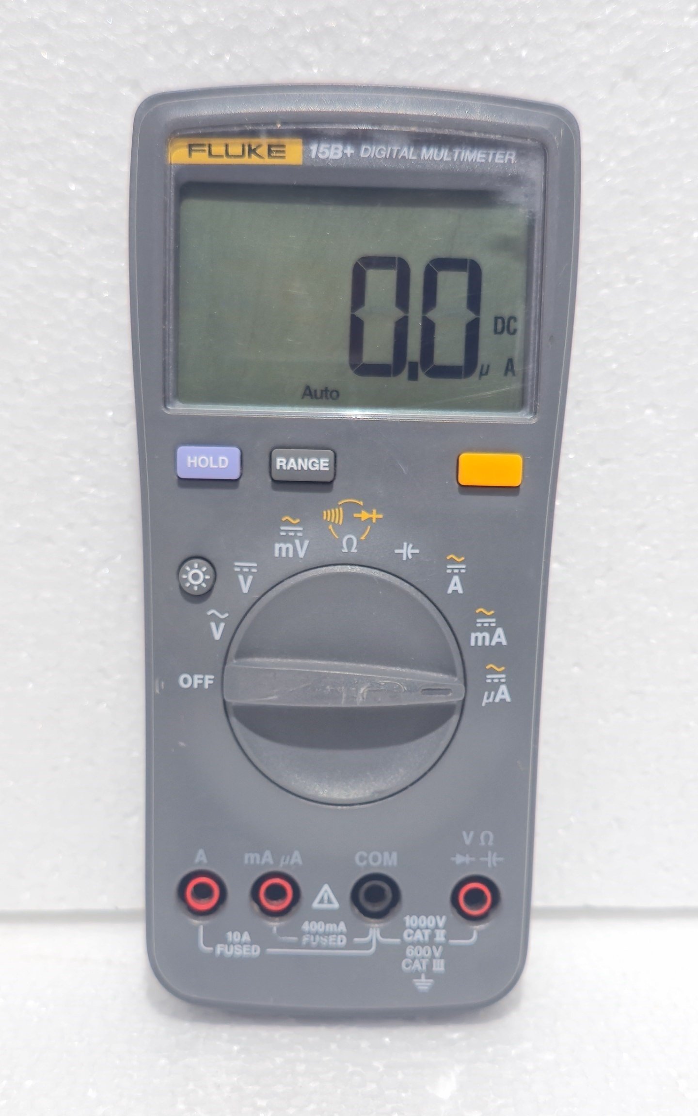 FLUKE 15B+ DIGITAL MULTIMETER TRUE RMS HANDHELD METER 1000V TESTED FAST SHIP (9)