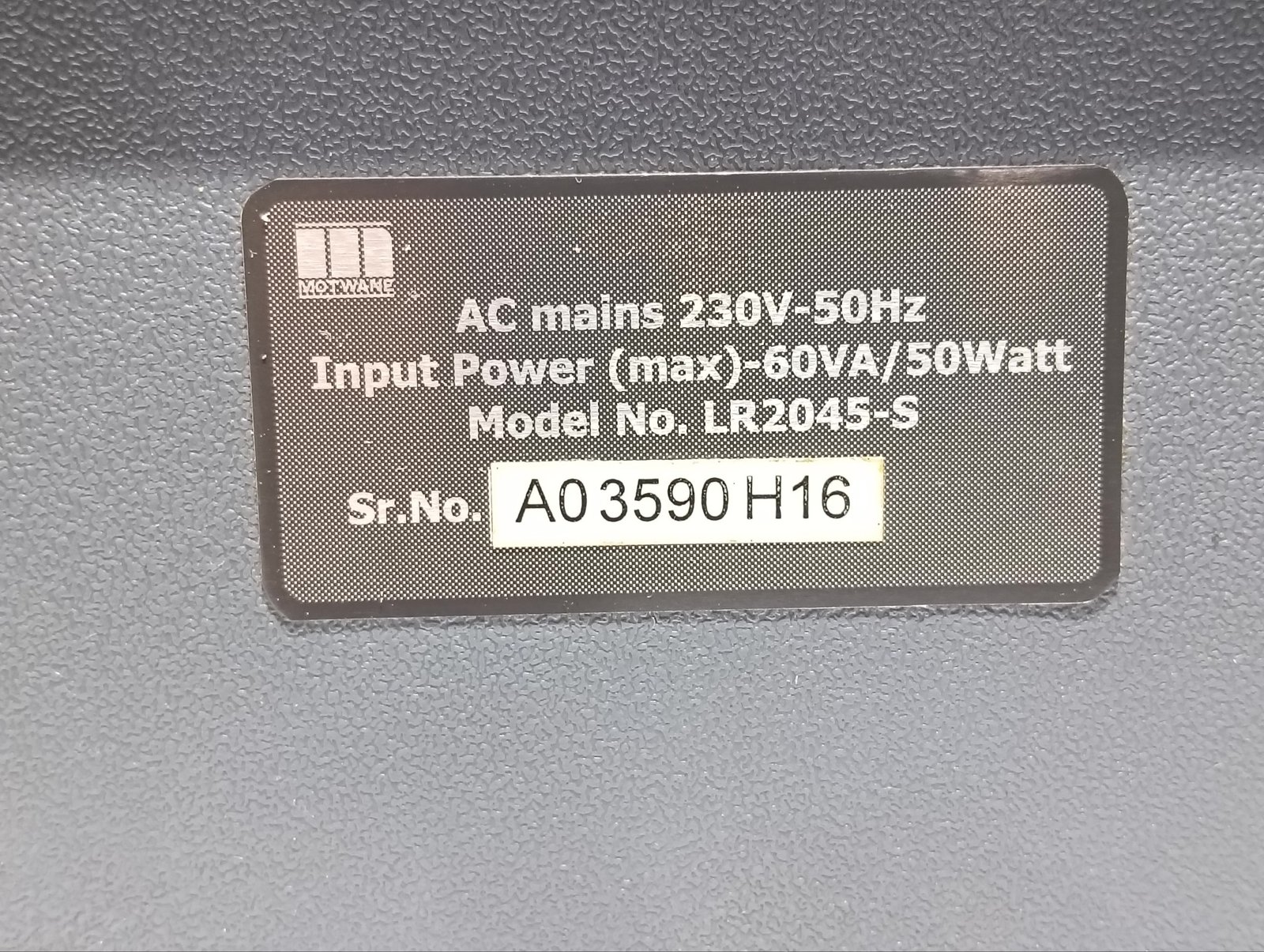 MOTWANE EMPOWERING MEASUREMENT LR 2045-S DIGITAL MICRO OHM METER ONLY UNIT (6)