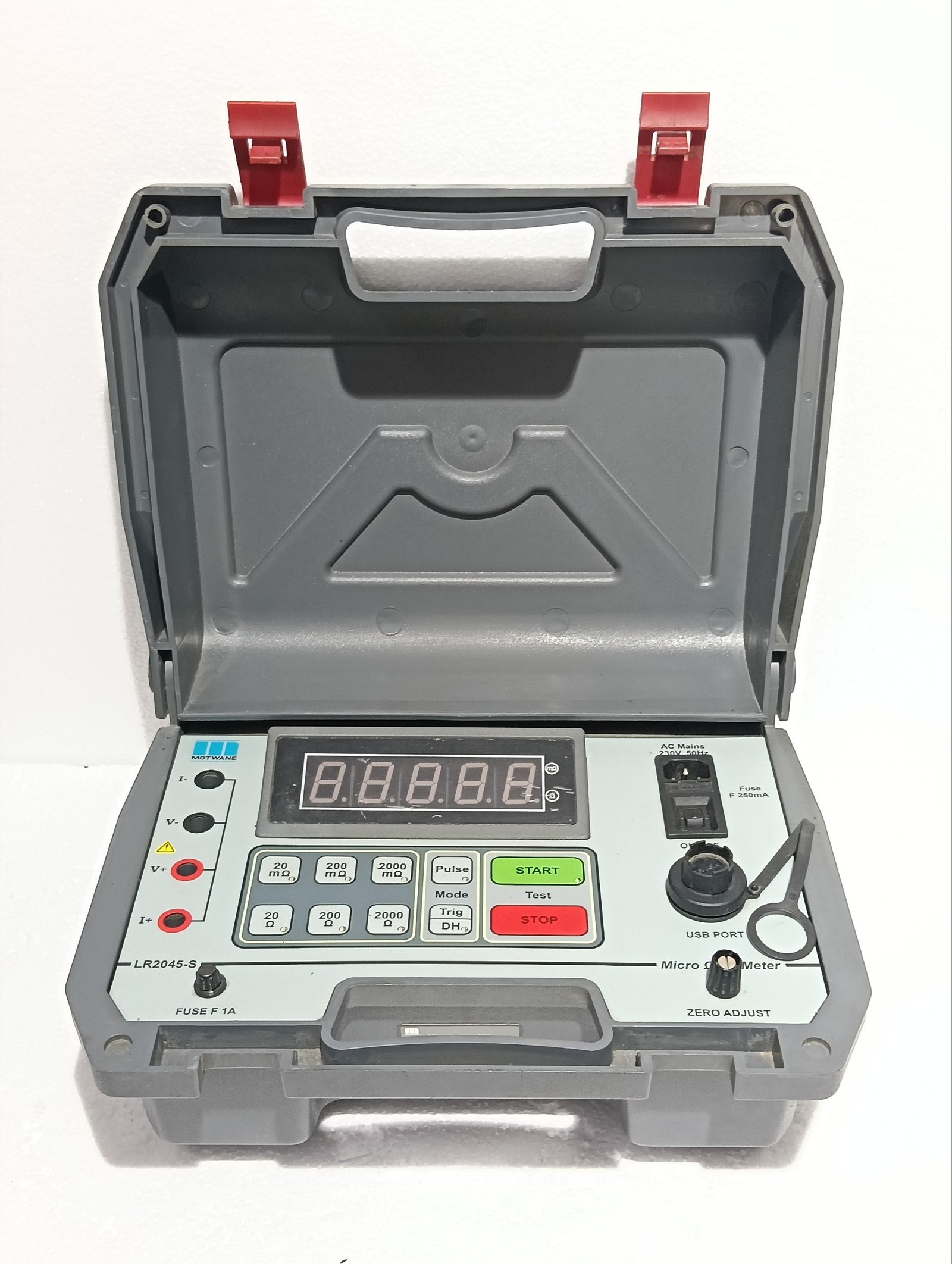 MOTWANE EMPOWERING MEASUREMENT LR 2045-S DIGITAL MICRO OHM METER ONLY UNIT (7)