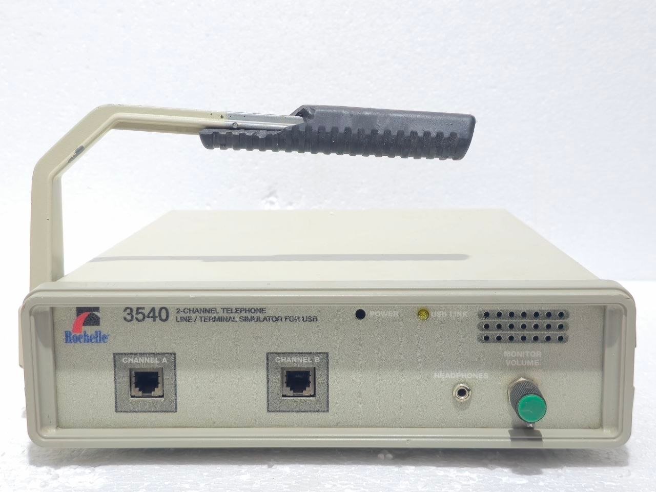 ROCHELLE 3540 2-CHANNEL TELEPHONE NETWORK EMULATOR 500D3901 100-240 VAC (6)