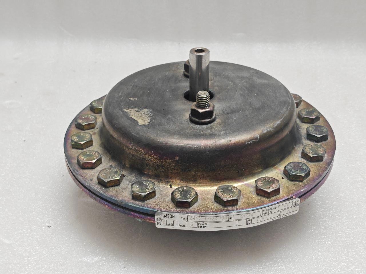 SAMSON PRESSURE REDUSING ACCUATOR 2413 0024 0.8-2.5 PSR FKM 160 SQ. IN CM 2 9064 (7)