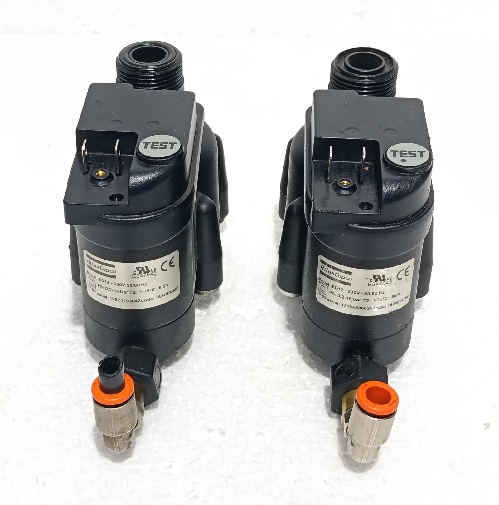 LDI ELECTRONIC DRAIN VALVE ED12 230V 5060HZ 0.2 – 16 BAR ATLAS COPCO 19521193042 (19)