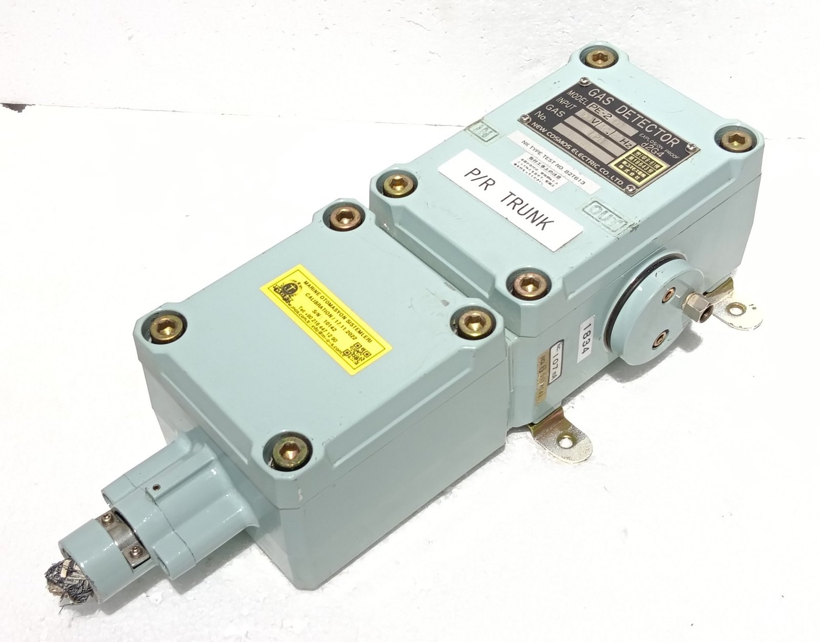 NEW COSMOS ELECTRIC EXPLOSION PROOF GAS DETECTOR MODEL PE-2CC 100VAC LPG 0010142 (1)