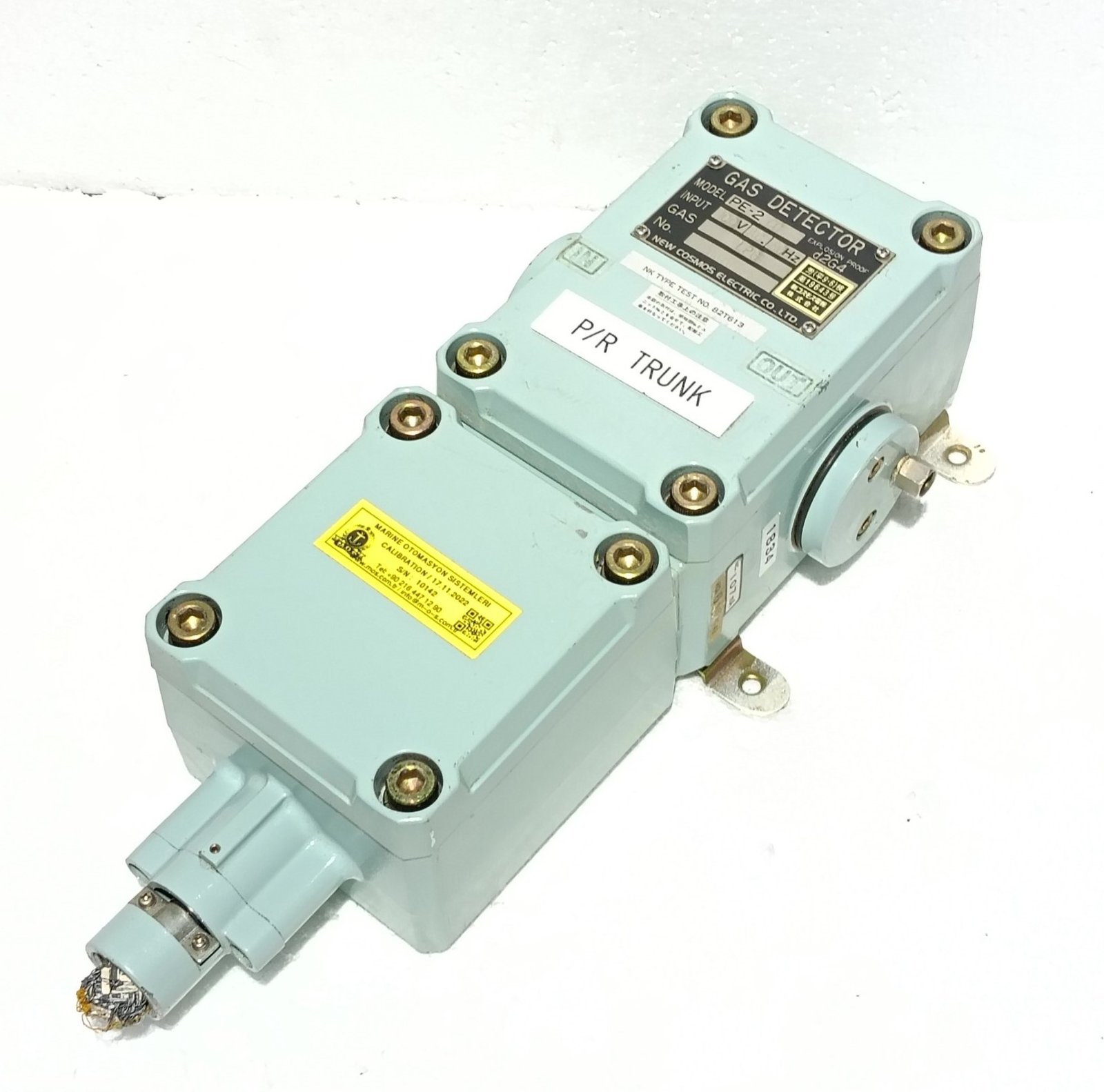 NEW COSMOS ELECTRIC EXPLOSION PROOF GAS DETECTOR MODEL PE-2CC 100VAC LPG 0010142 (9)