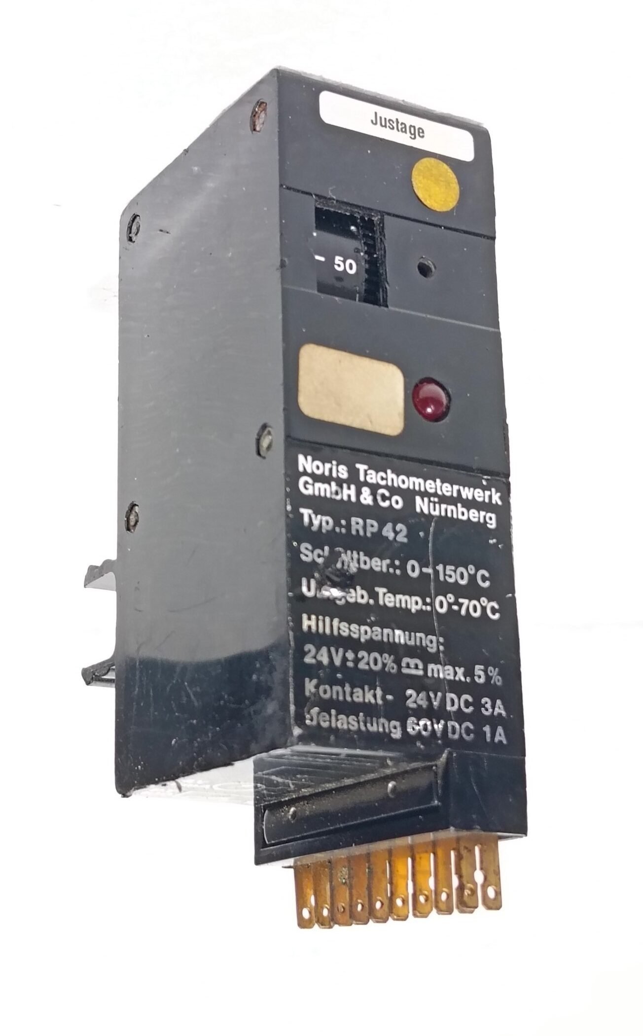 NORIS RP42 TEMPERATURE LIMIT SWITCH 24VDC PT100 INPUT 0-150 C (6)