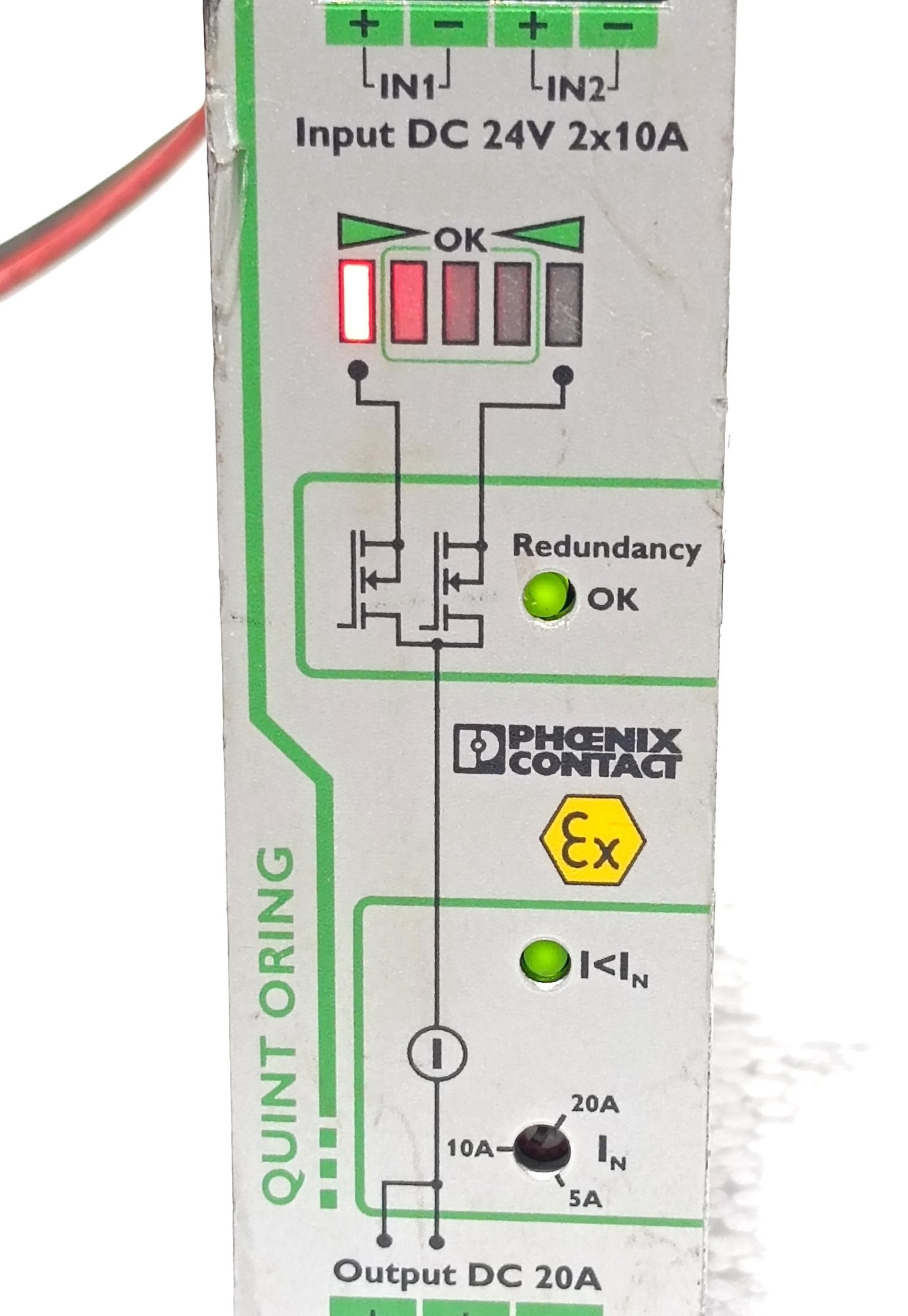 PHOENIX CONTACT QUINT-ORING24DC2X101X20 POWER SUPPLY 24VDC 2X10A 20A 2320173 (1)