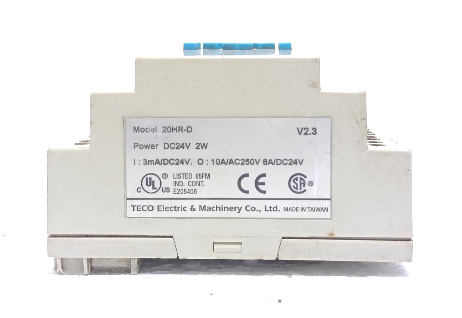TECO 20HR-D 24VDC 2W PROGRAMMABLE LOGIC RELAY V2.3 435084115723 (10)