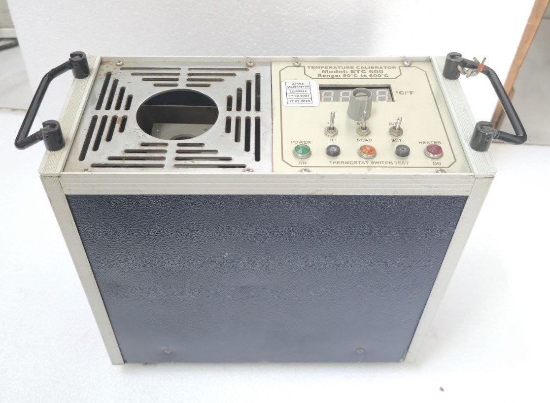 TEMPRATURE CALIBRATOR ETC-600 RANGE 50C TO 600C SLN MT-1001-T0786 220VAC50HZ (2)