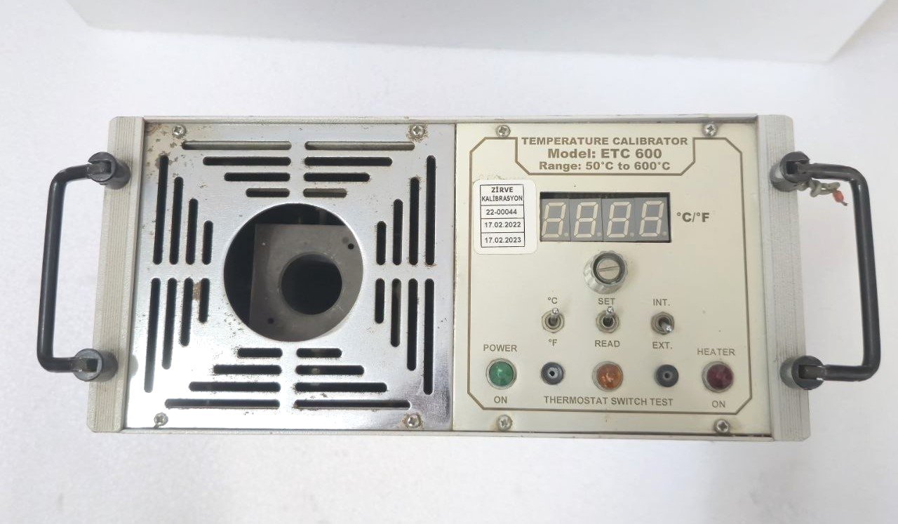 TEMPRATURE CALIBRATOR ETC-600 RANGE 50C TO 600C SLN MT-1001-T0786 220VAC50HZ (3)