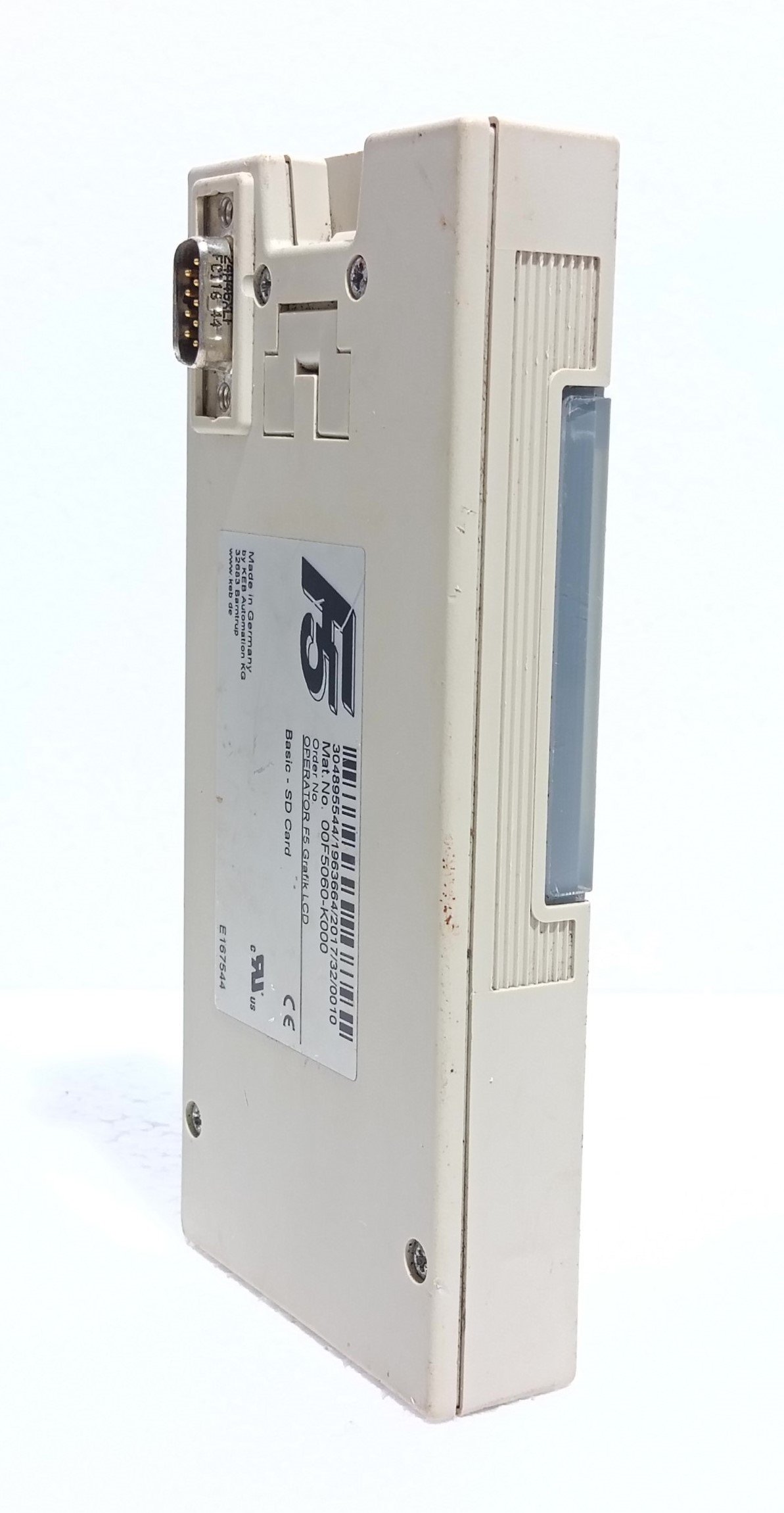 KEB OPERATORS F5 GRAFIK LCD 00F5060-K000 STANDARD KEYBOARD OPERATOR SD CARD (10)