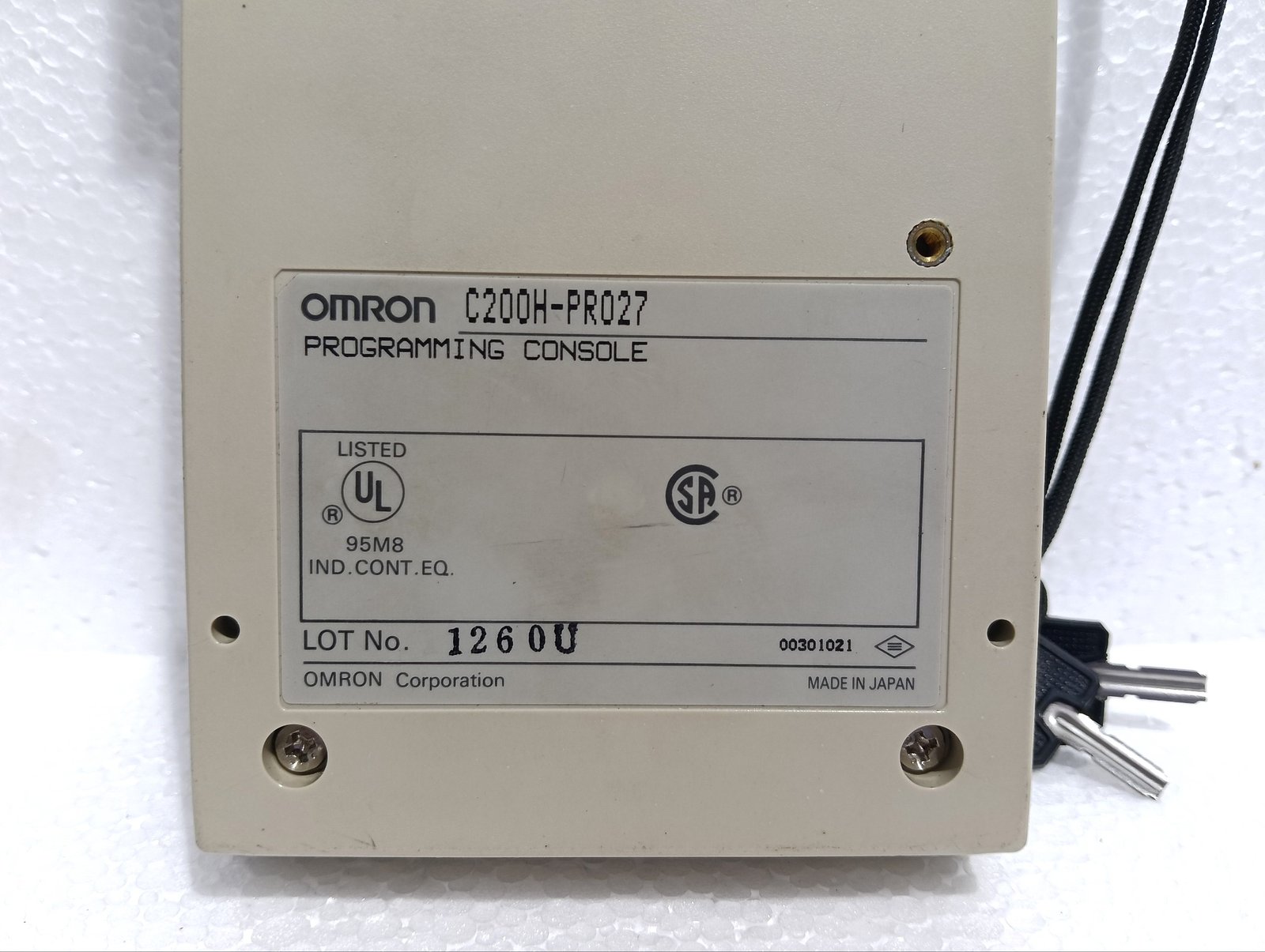 OMRON CORPORATION C200H-PRO27 PROGRAMMING CONSOLE 1260U 00301021 (6)
