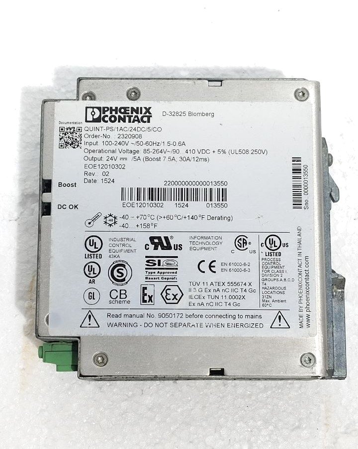 PHOENIX CONTACT QUINT POWER QUINT-PS1AC24DC5CO POWER SUPPLY UNIT 2320908 (5)