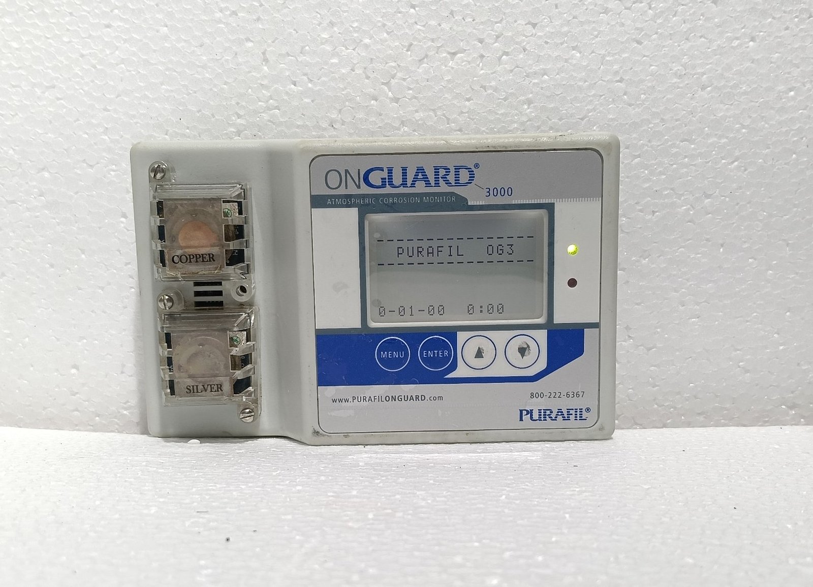 PURAFIL ONGUARD 3000 2374 ATMOSPHERIC CORROSION MONITOR 1-800-222-6367 (4)