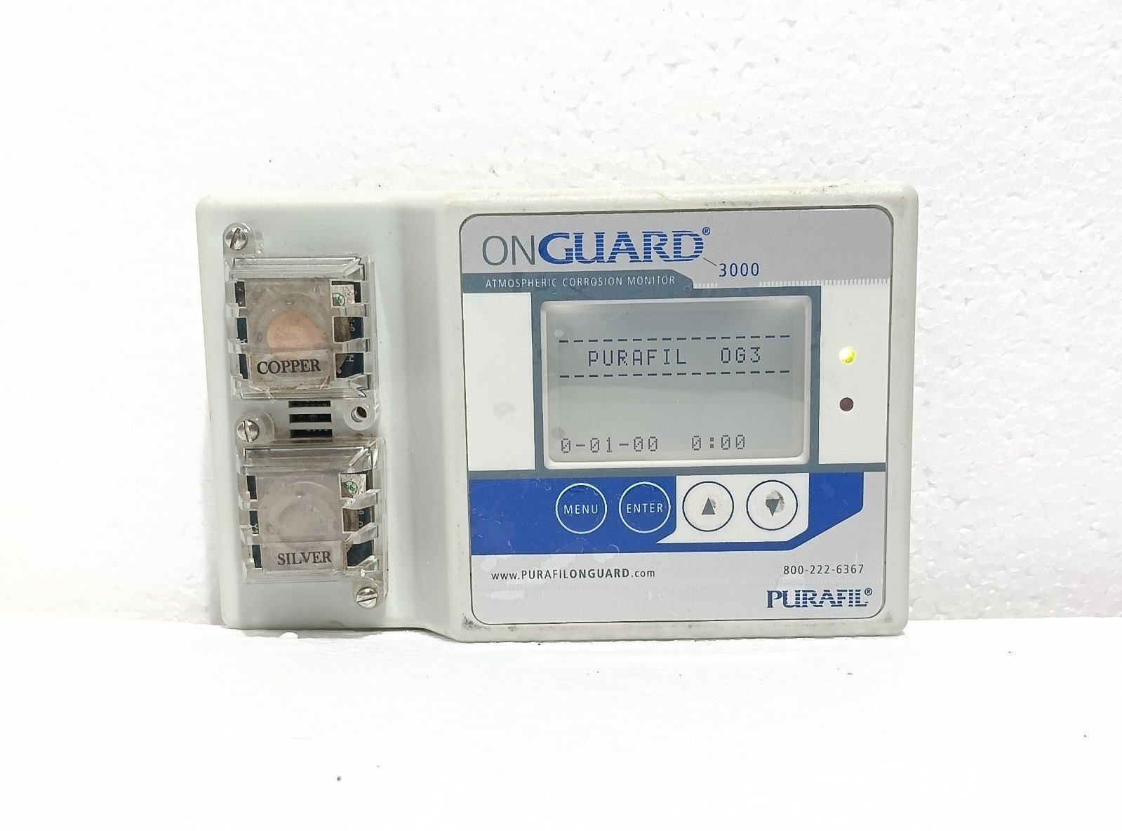 PURAFIL ONGUARD 3000 2374 ATMOSPHERIC CORROSION MONITOR 1-800-222-6367 (6)