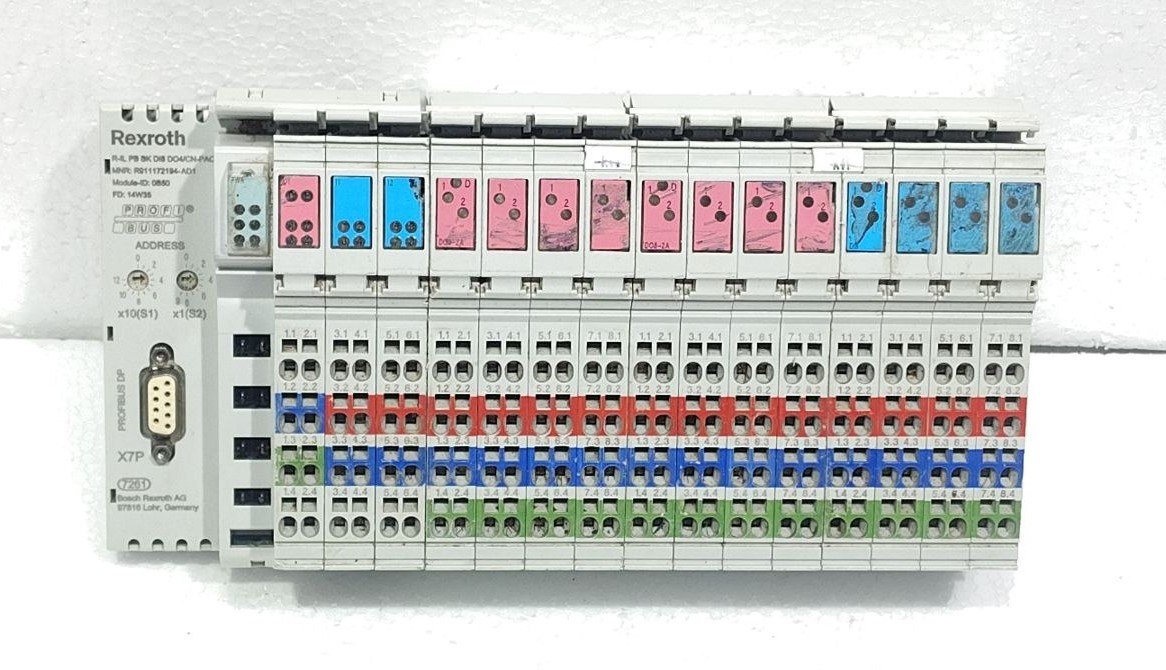 REXROTH R911172194-AD1 PROFIBUS COUPLER R-IL PB BK DI8 DO4CN-PAC 2700521 X7P (13)